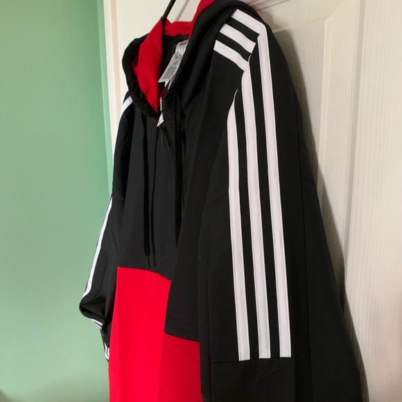 Adidas Windbreaker with Hoodie, New - Picture 6 of 7